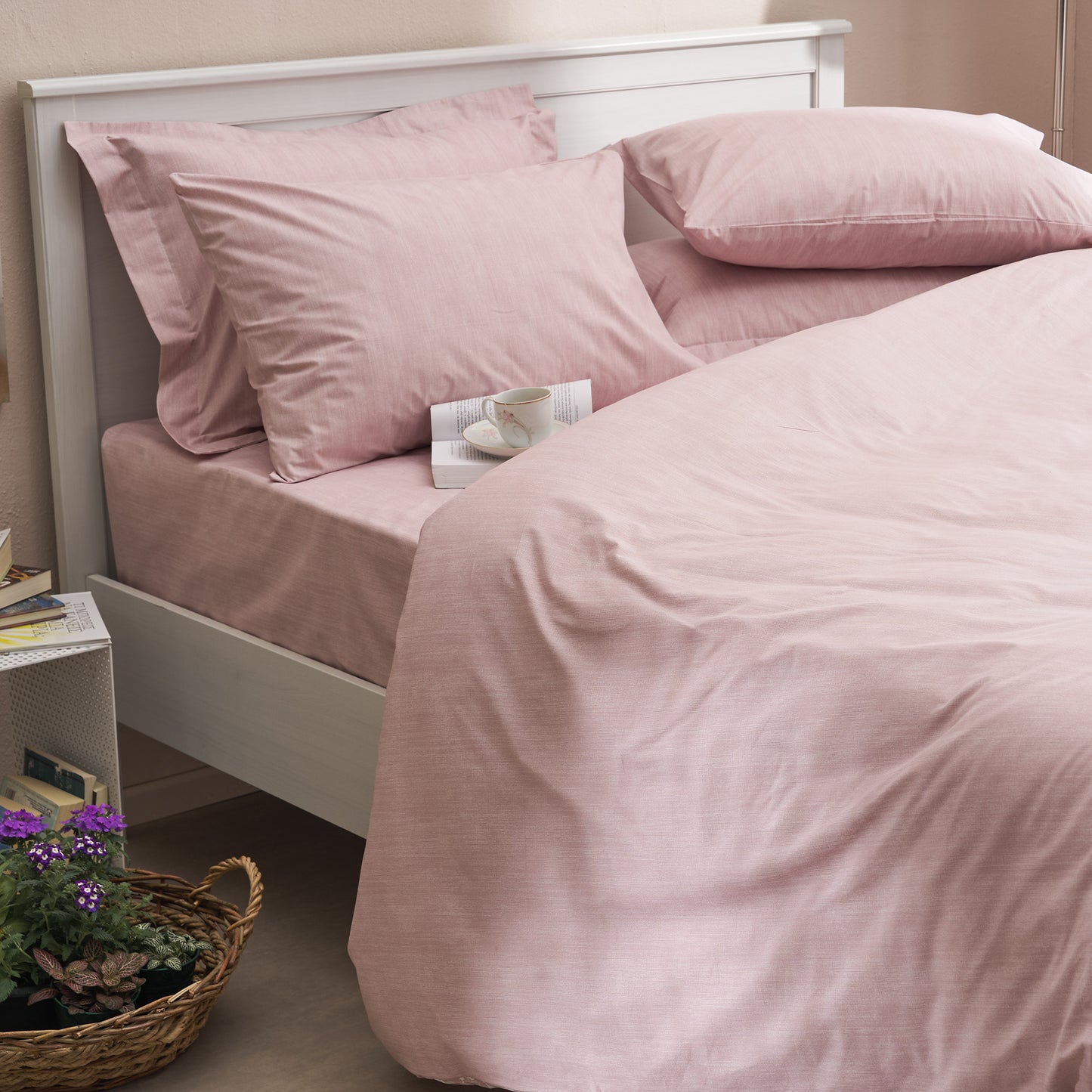 Μαξιλαροθήκες Salonica Leopar (Ροζ) Σχέδιο Κατωσέντονο