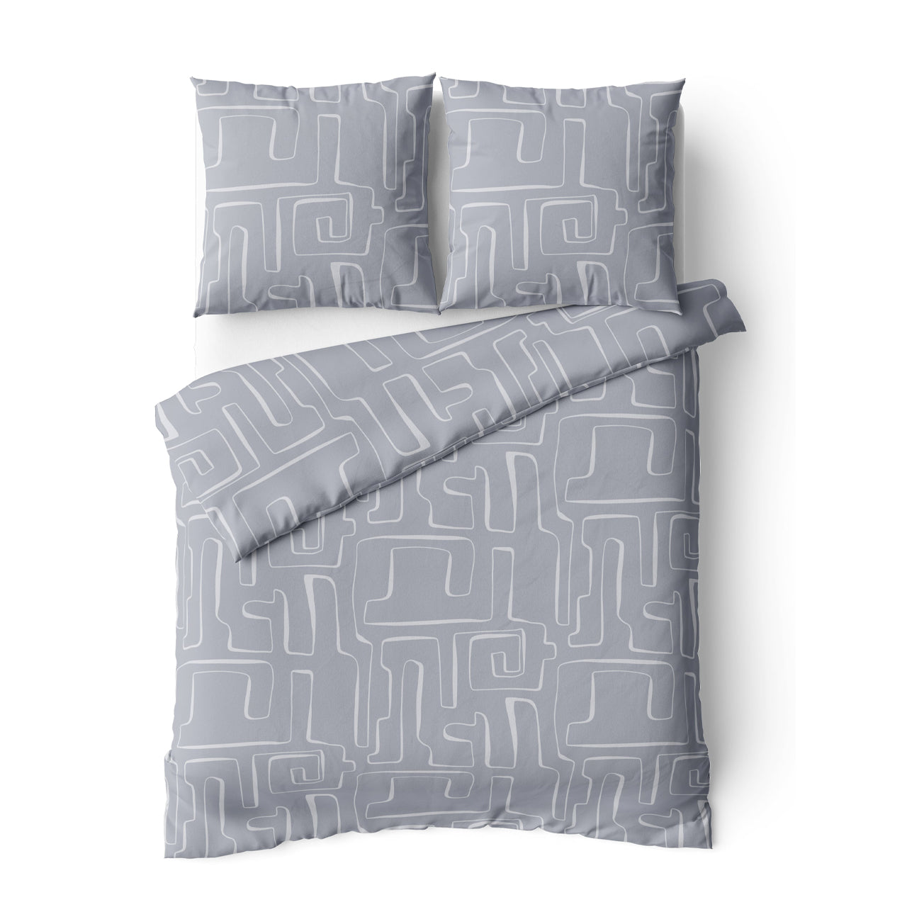 Σετ king size 240x260εκ. Cotton stories Minimal (Γκρι)