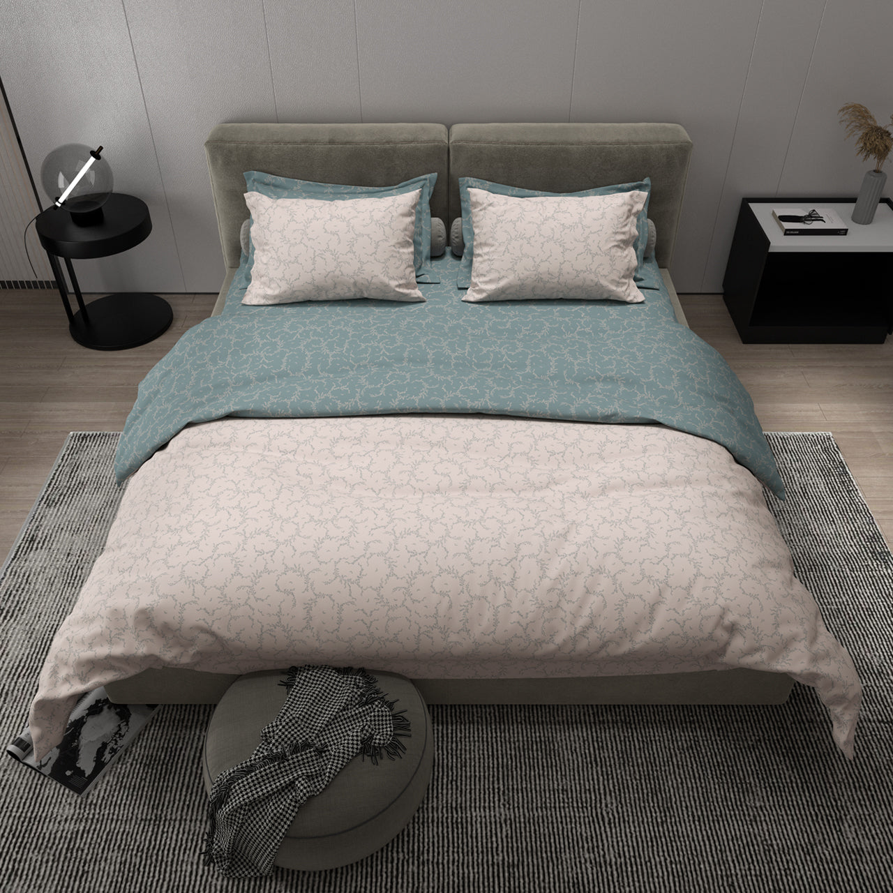 Παπλωματοθήκη Υπέρδιπλη 220x240εκ. Salonica Κέντημα (Ραφ)