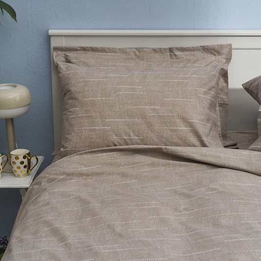 Μαξιλαροθήκες Salonica Κουκκίδες (Καφέ)