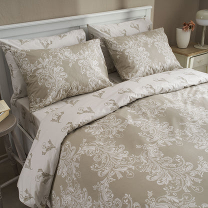 Μαξιλαροθήκες Salonica Δαντέλα (Μπεζ) Σχέδιο Κατωσέντονο