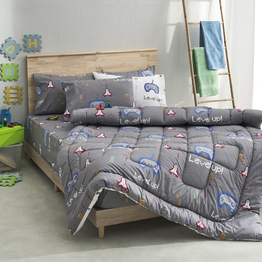 Πάπλωμα Μονό 160x230εκ. Salonica Mindcraft (Γκρι)