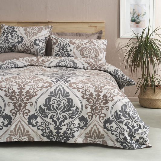 Παπλωματοθήκη Υπέρδιπλή 220x240εκ. Salonica Βικτωριανό (Μπεζ)