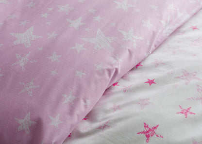 Μαξιλαροθήκες Salonica Γαλαξίας Ροζ Σχέδιο Πανωσέντονο