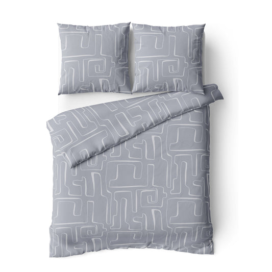 Σετ king size 240x260εκ. Cotton stories Minimal (Γκρι)