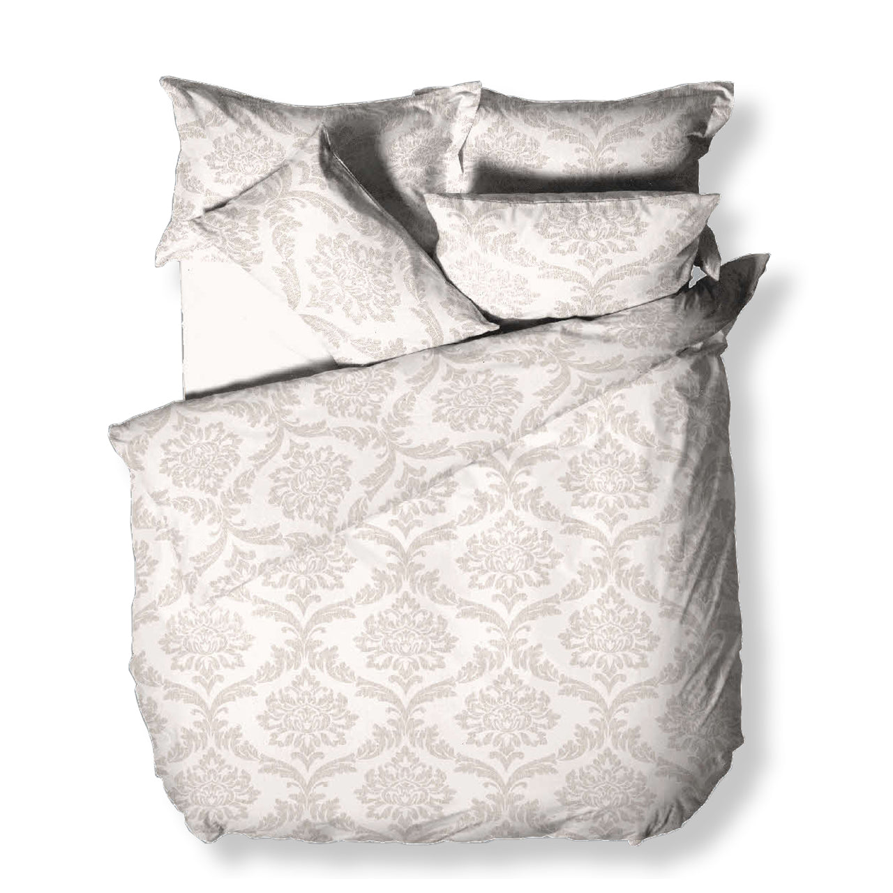 Σετ king size 240x260εκ. Cotton stories Rococo (Μπεζ)