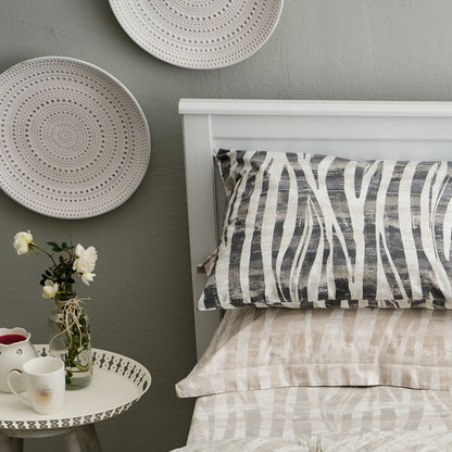 Μαξιλαροθήκες Salonica Safari (Γκρι) Σχέδιο Κατωσέντονο