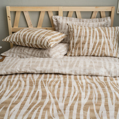 Σεντόνι Μονό 160x260εκ. Salonica Safari (Καφέ) Σχέδιο Πανωσέντονο