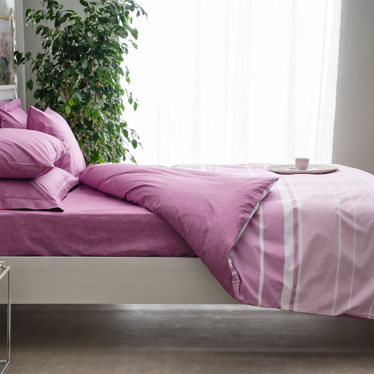 Πάπλωμα Lines (Ροζ)