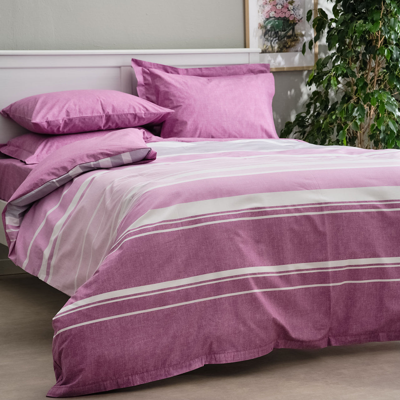 Πάπλωμα Lines (Ροζ)