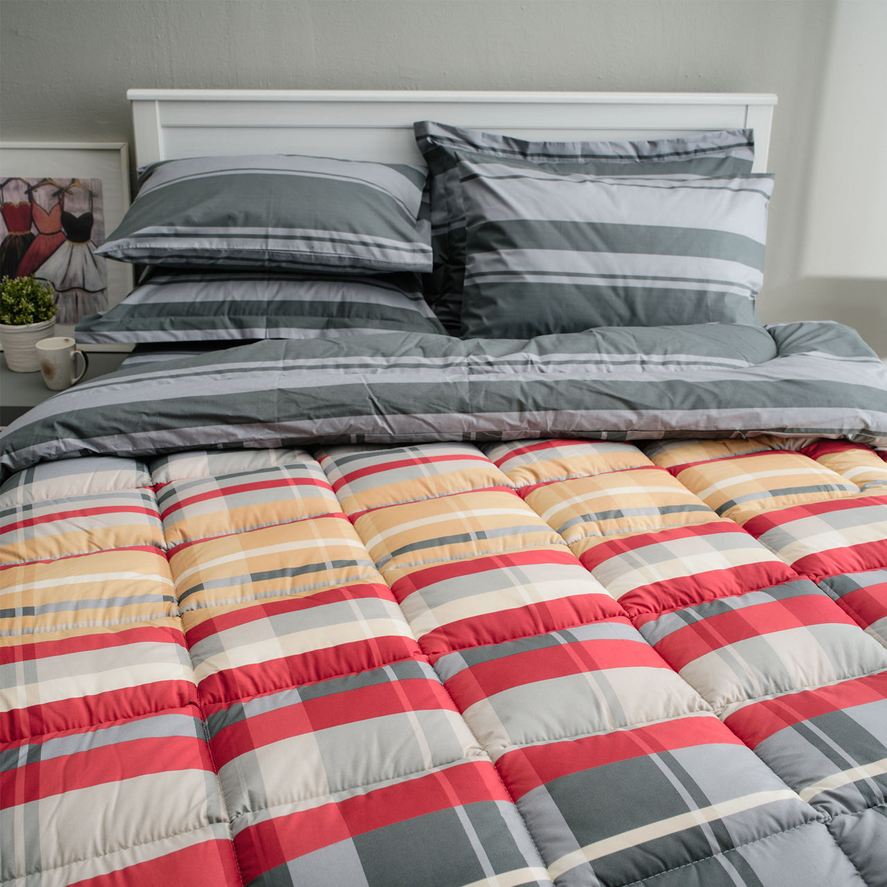 Πάπλωμα Σκωτία (Κόκκινο)