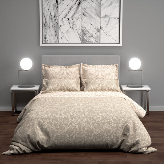 Παπλωματοθήκη Υπέρδιπλη 220x240εκ. Salonica Σελήνη (Μπεζ)