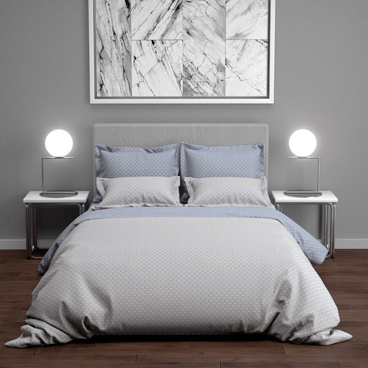 Παπλωματοθήκη Διπλή 200x240εκ. Salonica Όνειρα (Μπλε)